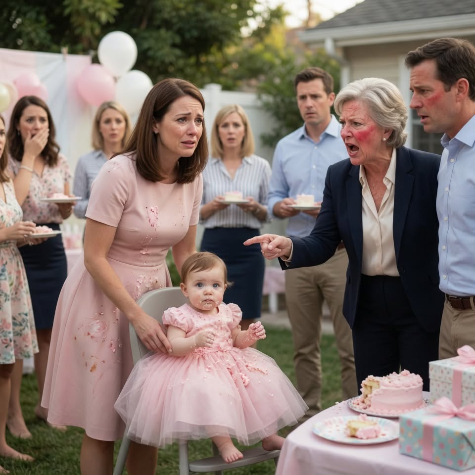 Everyone stared when my mother-in-law accused me of having another man’s baby at my daughter’s first birthday. My husband believed her for one second too long. Then the DNA results came back, and his mother begged me not to tell him the truth.