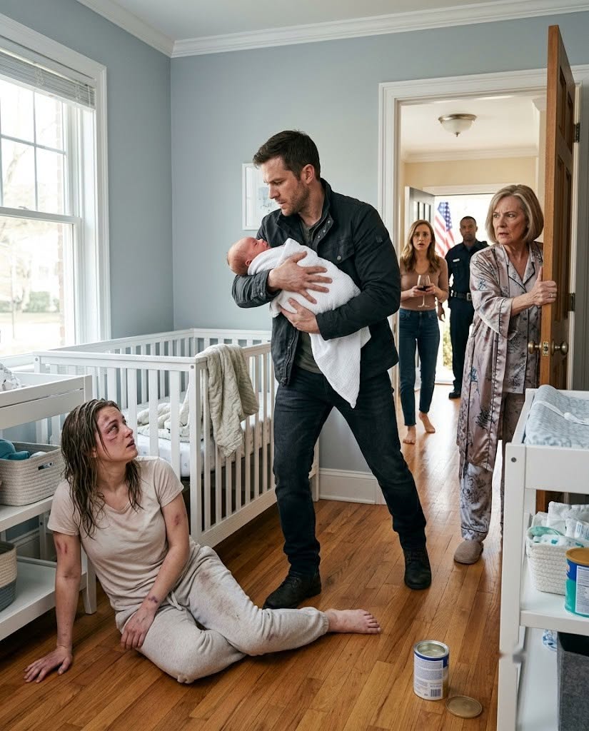 After Eight Months Overseas, I Rushed Home to Meet My Newborn Son—Instead, I Found Him Burning With Fever and My Wife Bruised on the Nursery Floor.