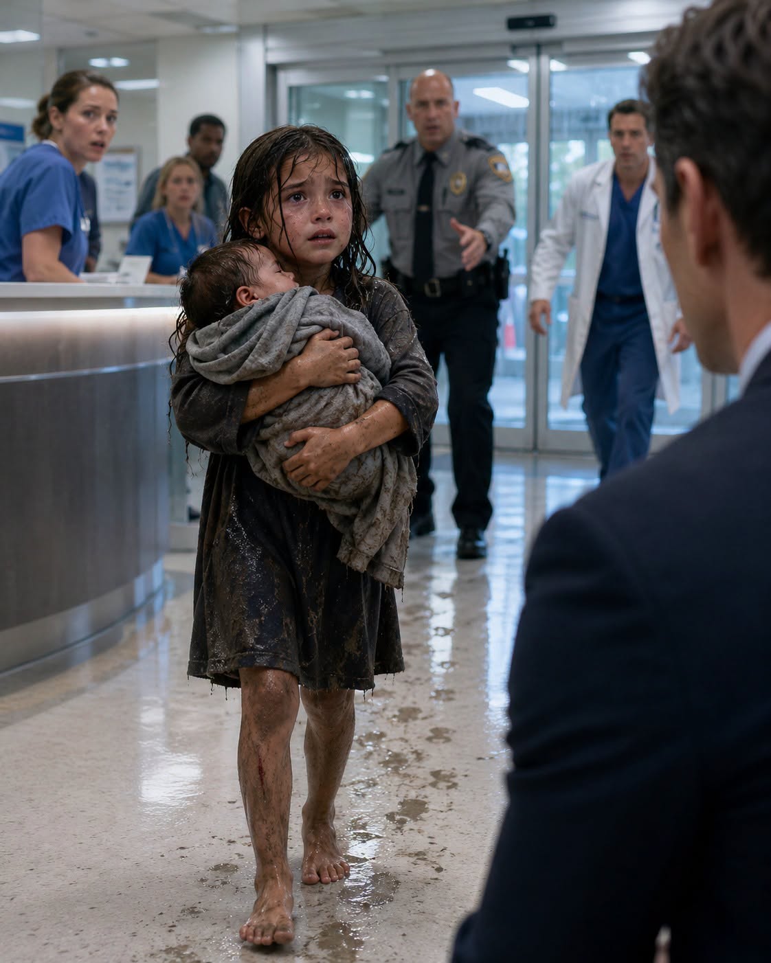 A Barefoot Girl Carried Her Baby Sister Into the ER — Then Asked for One CEO by Name