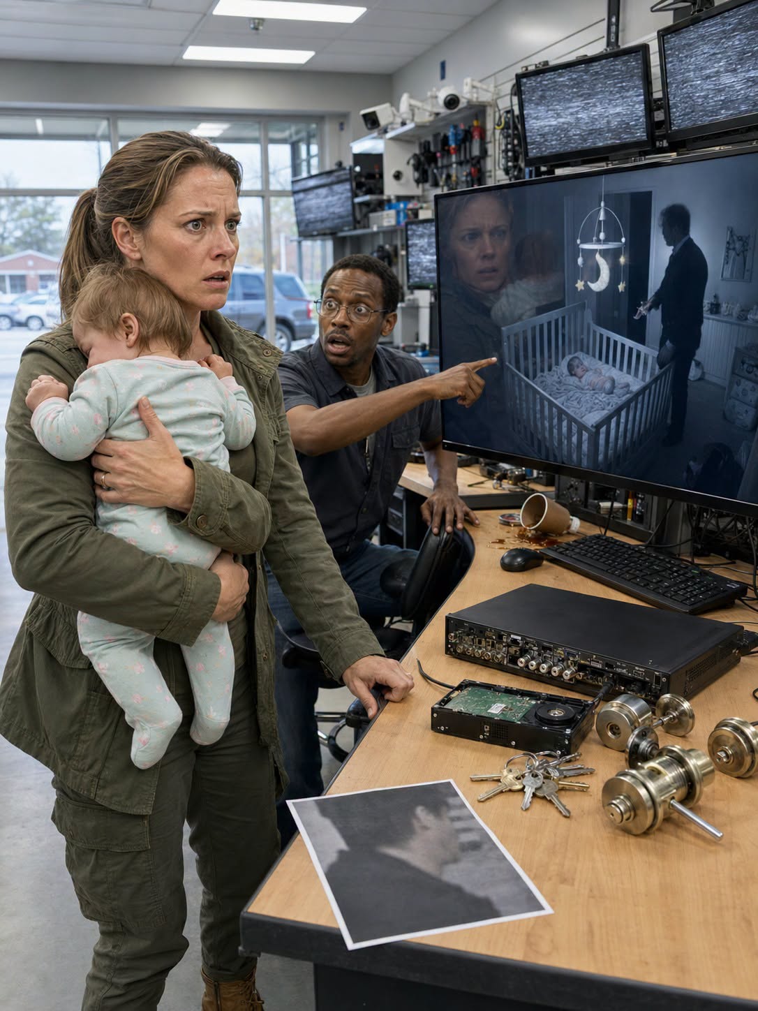 At exactly 2:13 in the morning, my one-year-old daughter screamed from her crib, and sixty seconds disappeared from every security camera around our house