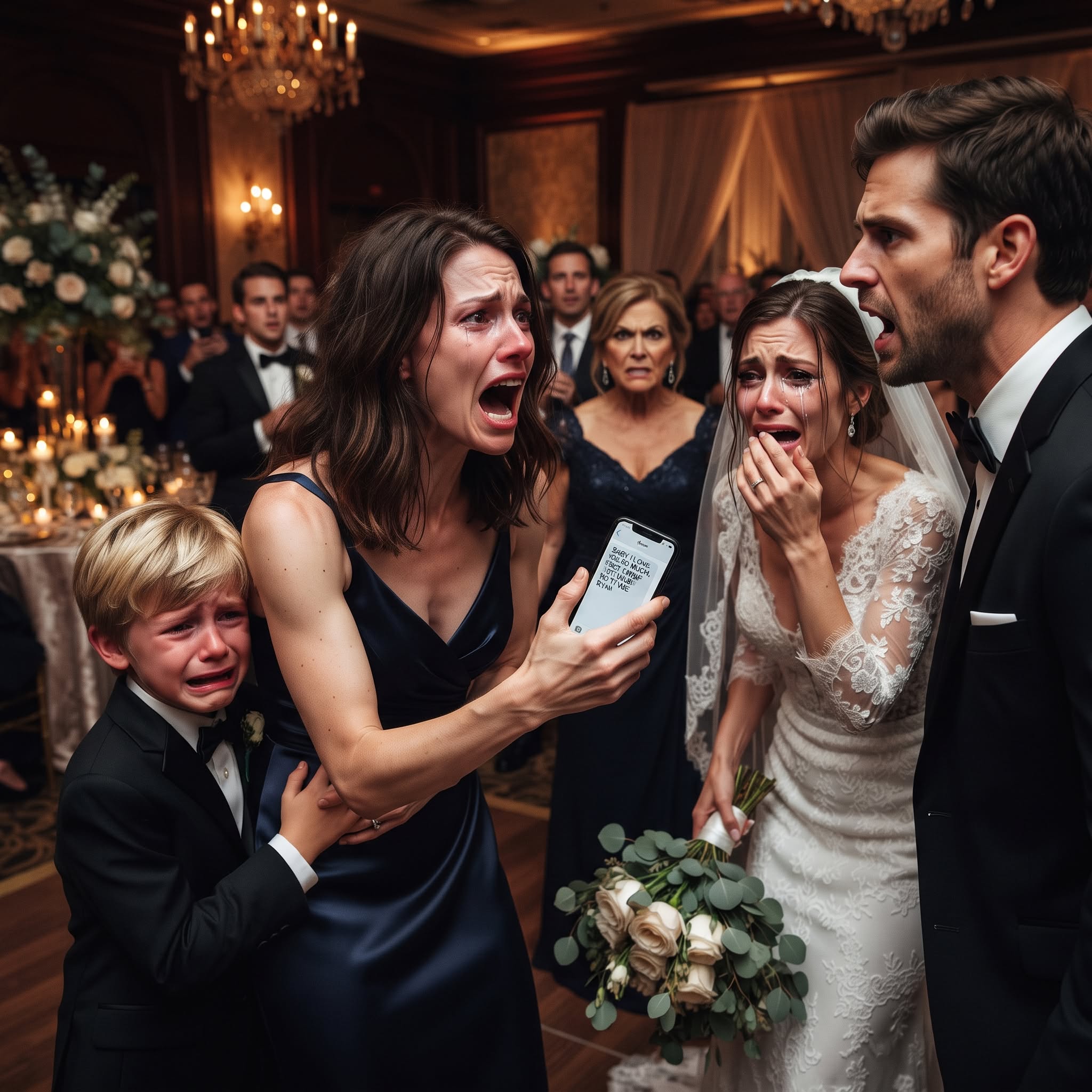 At my sister’s wedding, my 8-year-old son, Noah, suddenly grabbed my hand, pale and shaking, and begged me to leave immediately.