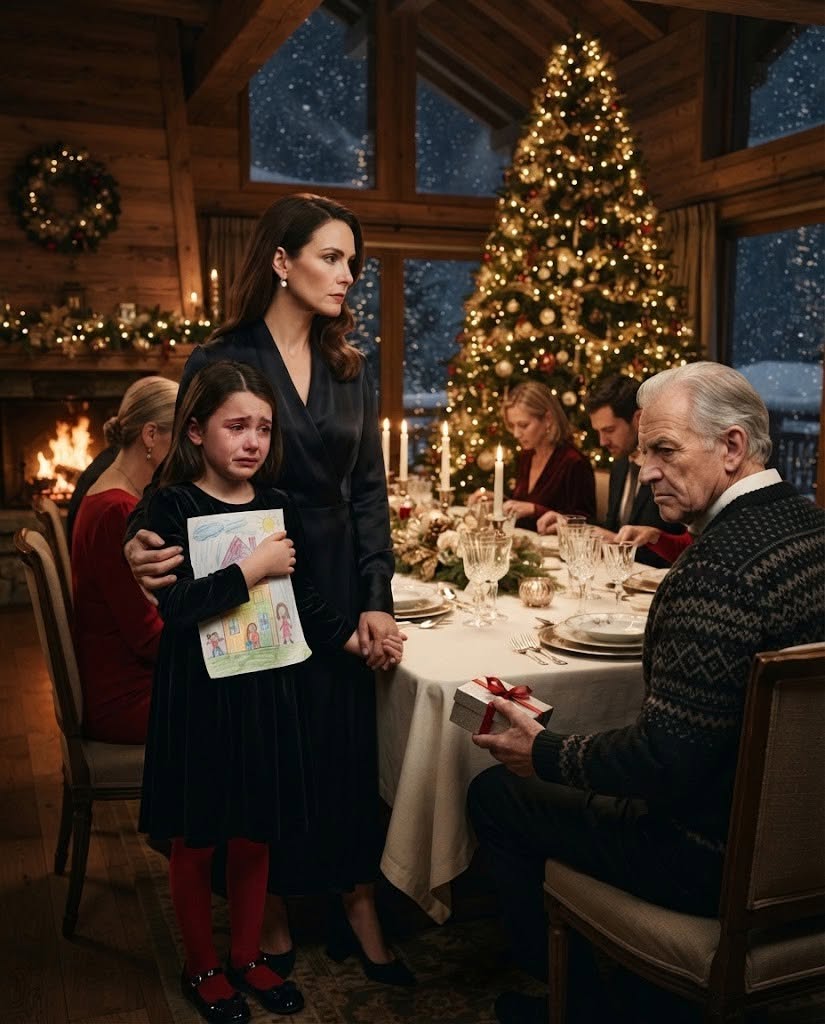 The wind howling outside the cabin in Evergreen carried a sharp, biting edge that seemed to slice right through heavy wool and frozen skin. Inside, however, the air was warm, smelling of roasted pine, cinnamon, and the expensive roast beef my mother had spent all afternoon preparing