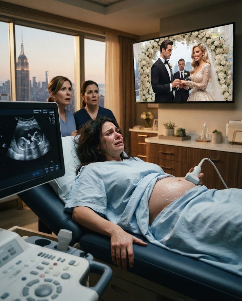 I was five months pregnant on an ultrasound table when the television showed my billionaire CEO husband marrying a Hollywood star—and his mother had already prepared papers declaring that my unborn twins meant nothing