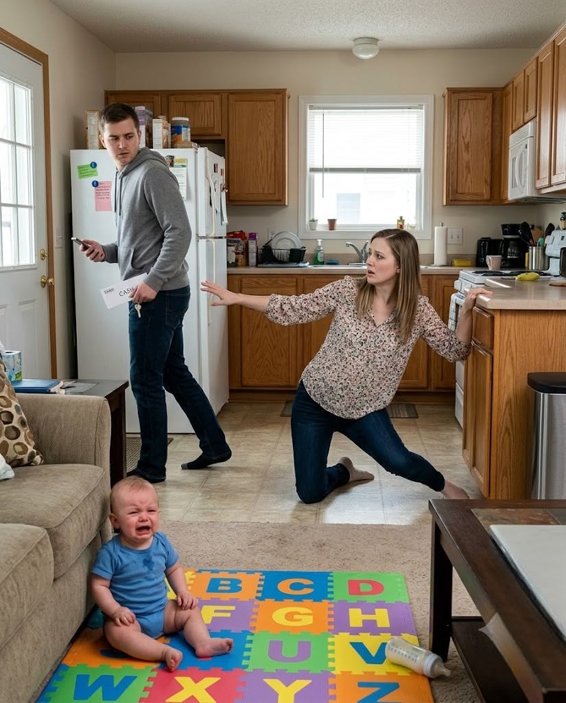 I came home early and found my wife and baby on the floor. At the hospital, the doctor asked when I had left work. When I answered, my wife opened her eyes and whispered, “He was home all morning.”