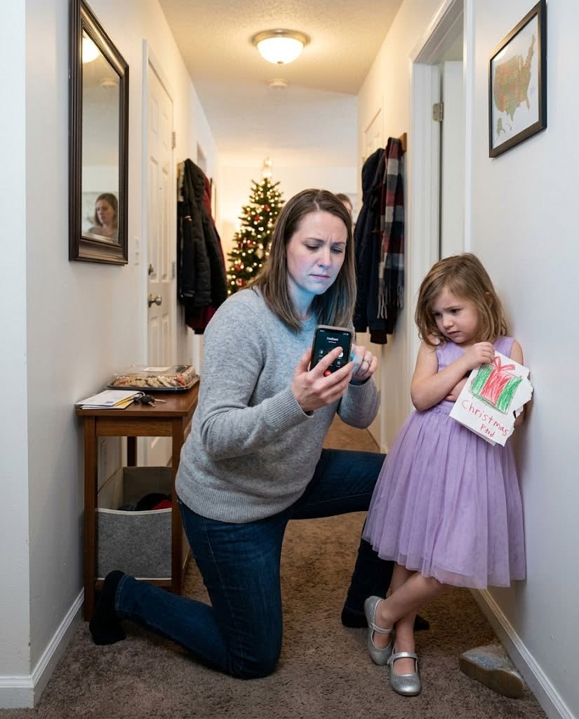 Amanda returned to find her four-year-old forced to crawl across the floor while her husband declared that the child did not belong in the family
