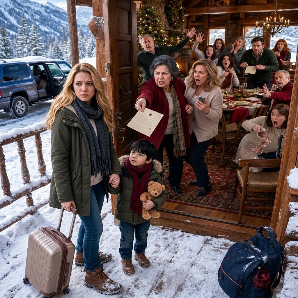 On Christmas Eve At My Grandma's Lodge, I Arrived With My 6-Year-Old Son. My Mom Peeked Out And Coldly Said, "Go Home! There's No Room Left." So We Left. Ten Minutes Later, My Grandma Called, Furious: "Turn Around Right Now!" What Happened After We Returned Left My Parents And Brother Completely Stunned.