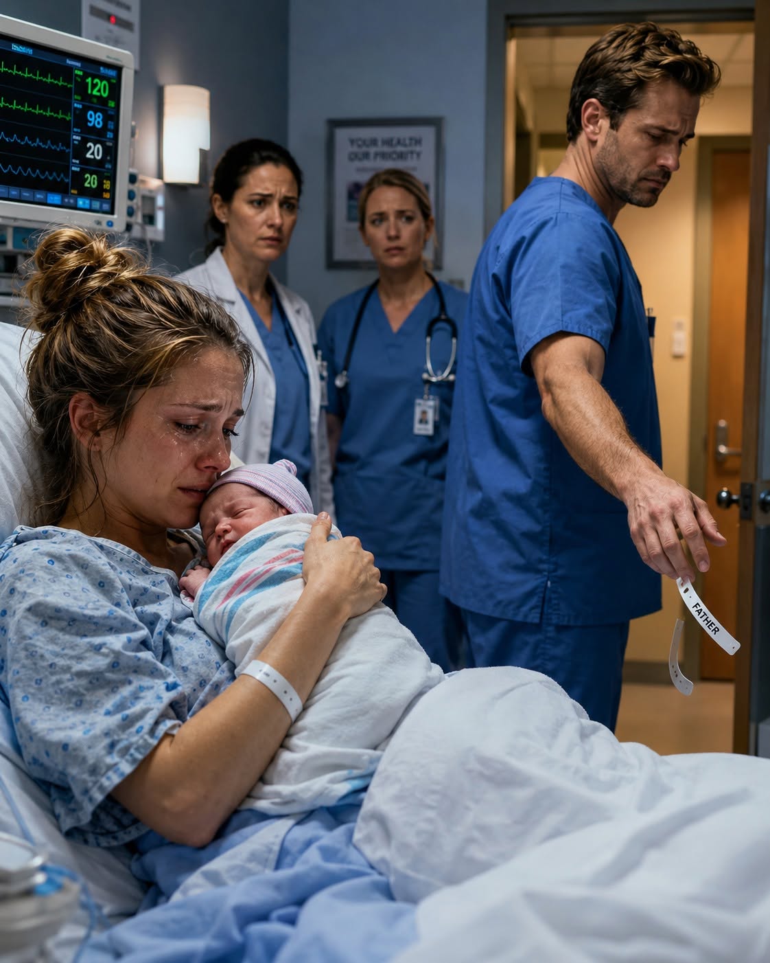 The first sound Julianne Holloway heard after seventeen hours of labor was her daughter’s cry.