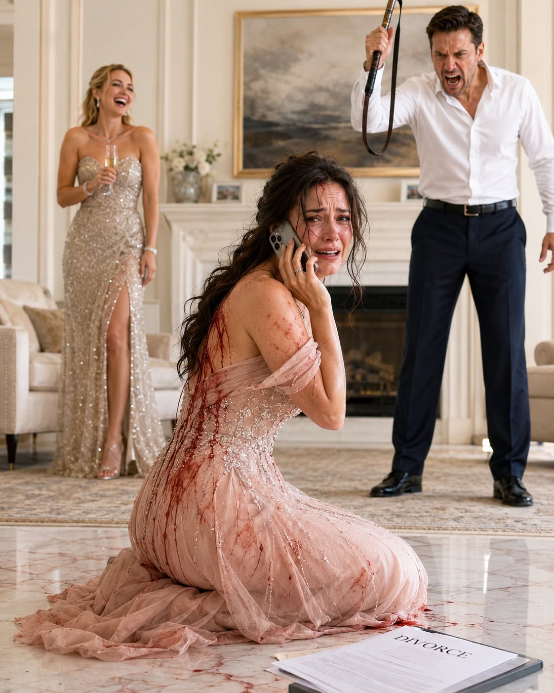 They laughed while my husband whipped me twenty times to impress the woman he'd been secretly building a future wit