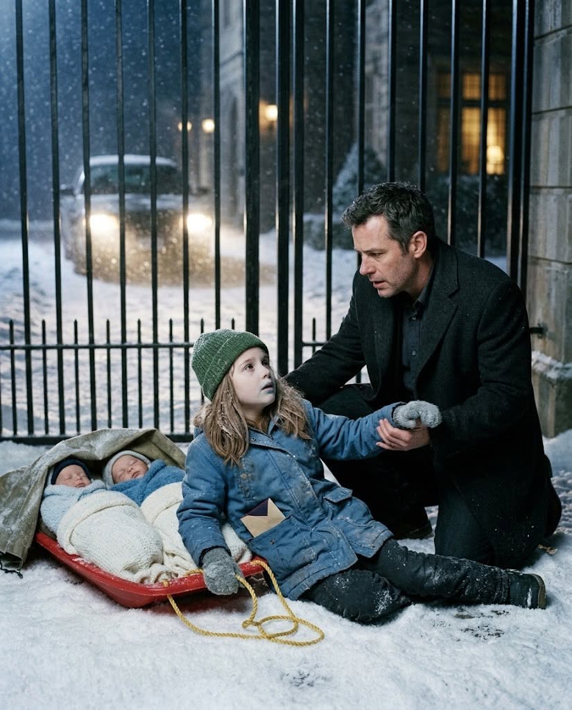 My estranged sister sent her seven-year-old daughter through a deadly blizzard with two babies on a sled and hid proof inside the child’s coat that their father planned to erase all four of them.