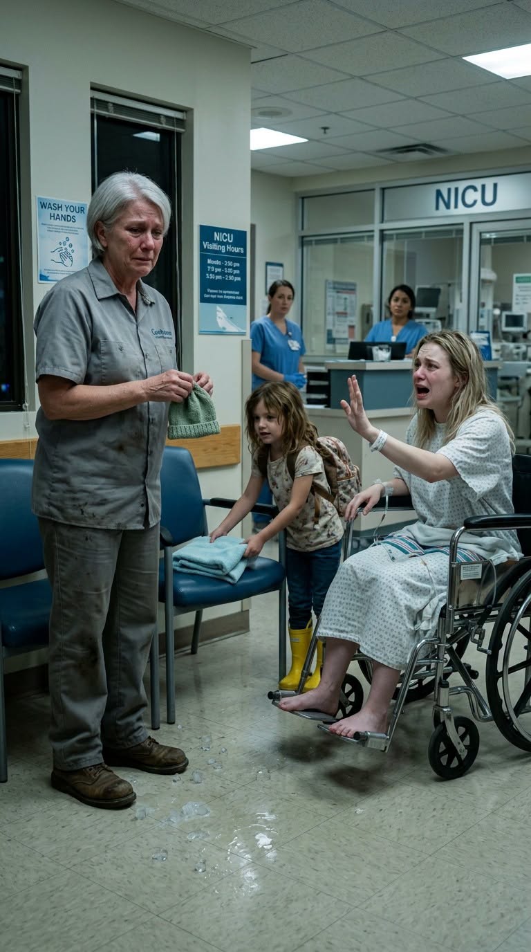 She Told Me I Smelled Like the Nursing Home and Banned Me From the NICU—Until a Blue Towel in My Granddaughter’s School Bag Exposed a Family Secret No One Wanted Me to See…