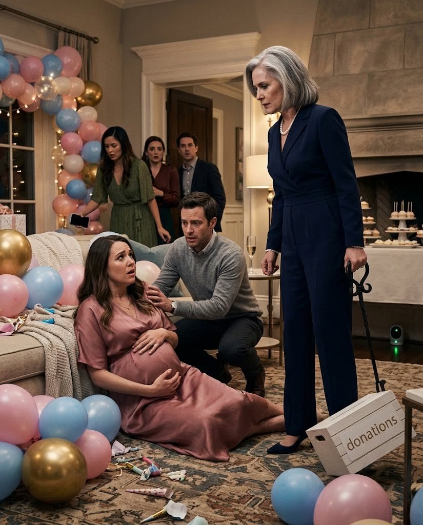 At my baby shower, my mother struck my eight-month pregnant belly with a heavy iron rod because I refused to give her the $50,000 donation box.