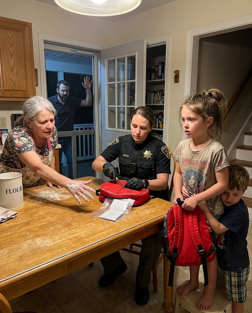 I was eight years old when Dad told the paramedics Mom had fallen down the stairs, and Grandma hid her keys inside the flour tin while Mom bled through her sleeve on the kitchen floor.