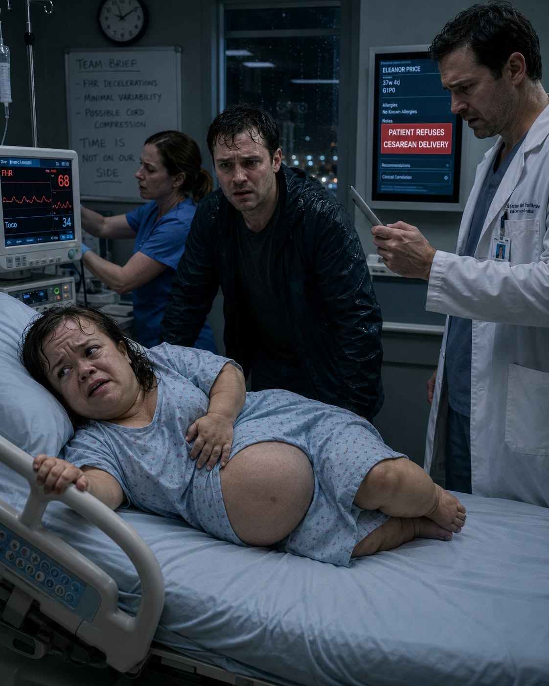 The baby’s heart rate was dropping, but no one had called the operating room.