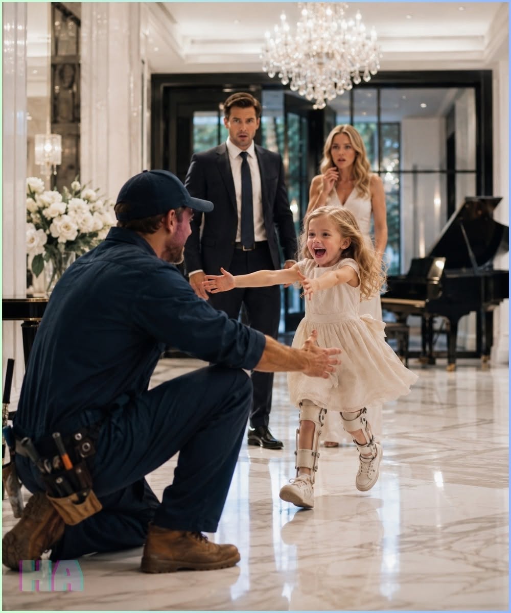Nine-year-old Emma Sterling’s voice cut through the ballroom so sharply that four hundred guests stopped breathing.