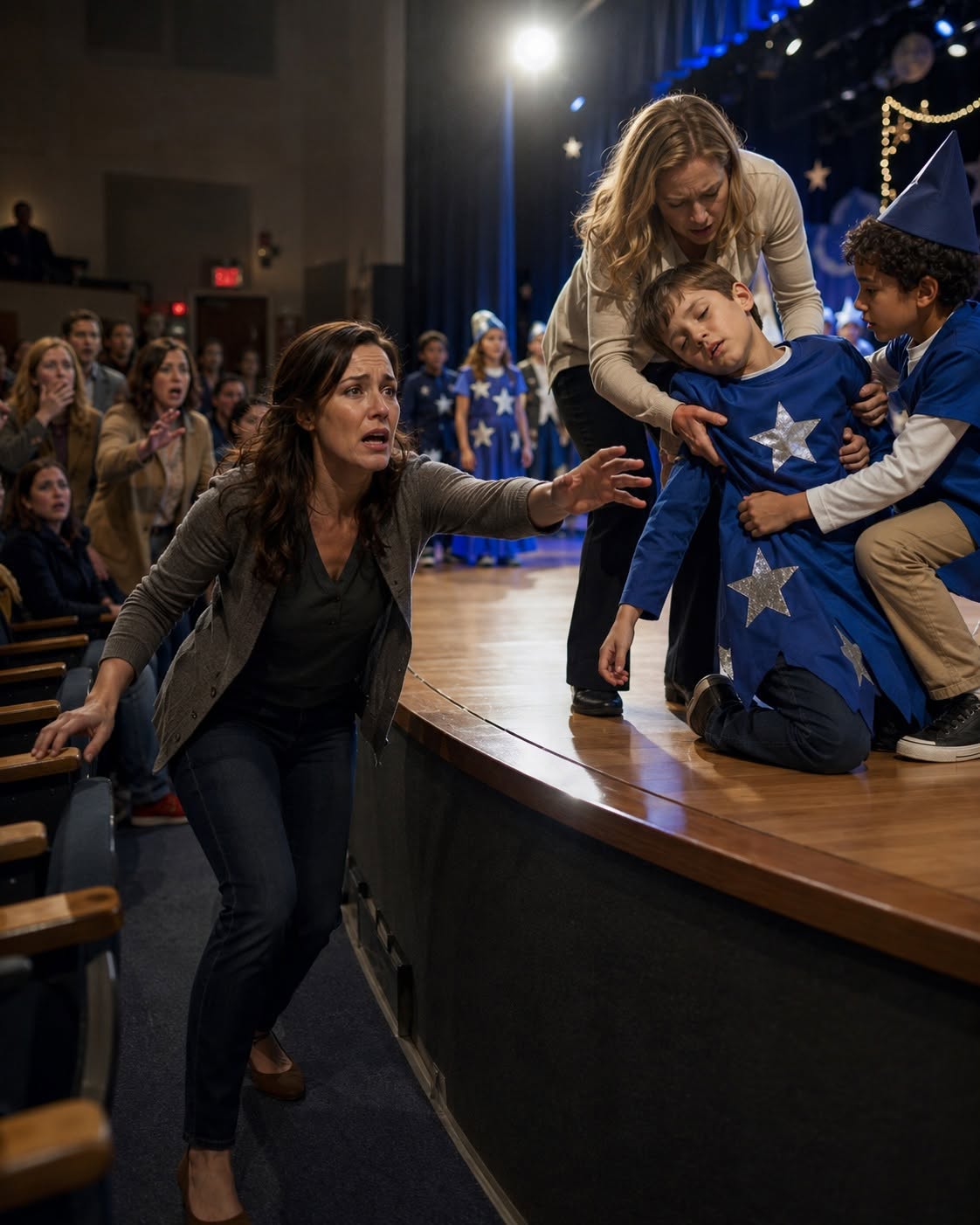 Elena Ward heard the applause before she heard the scream.