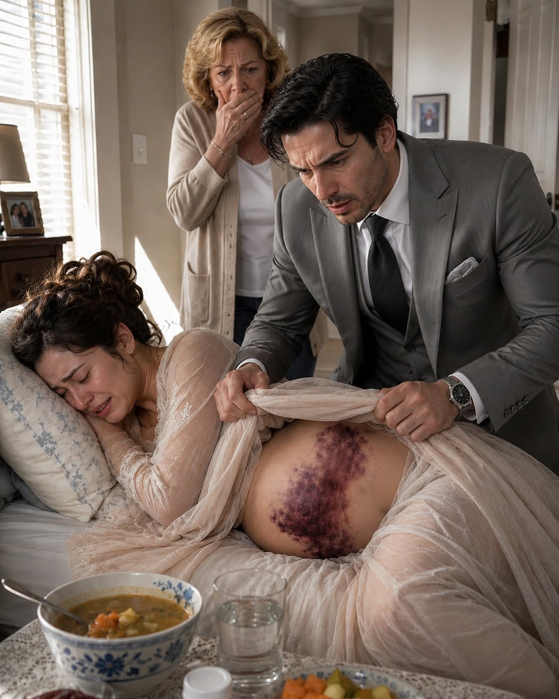 Rachel Morgan was seven months pregnant when she stopped leaving the bedroom.