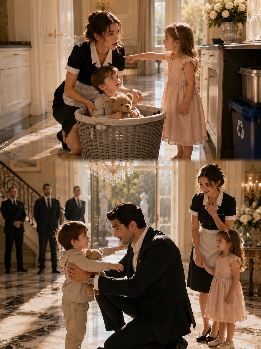 “Sir, I Found Your Son in the Trash Bin by the Kitchen,” the Maid's Little Girl Whispered—The Mafia Boss Turned Pale