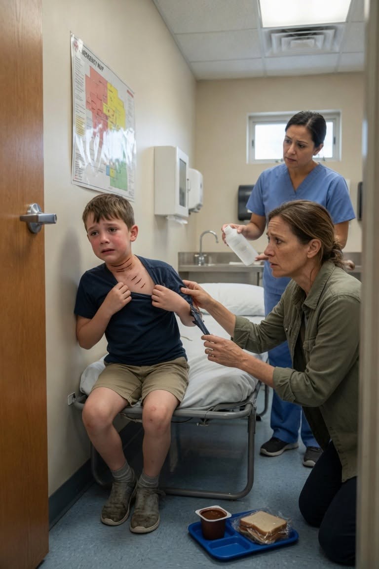 I assumed my son had refused lunch to avoid returning to class until he gagged on soft pudding and immediately apologized for dirtying the tray.