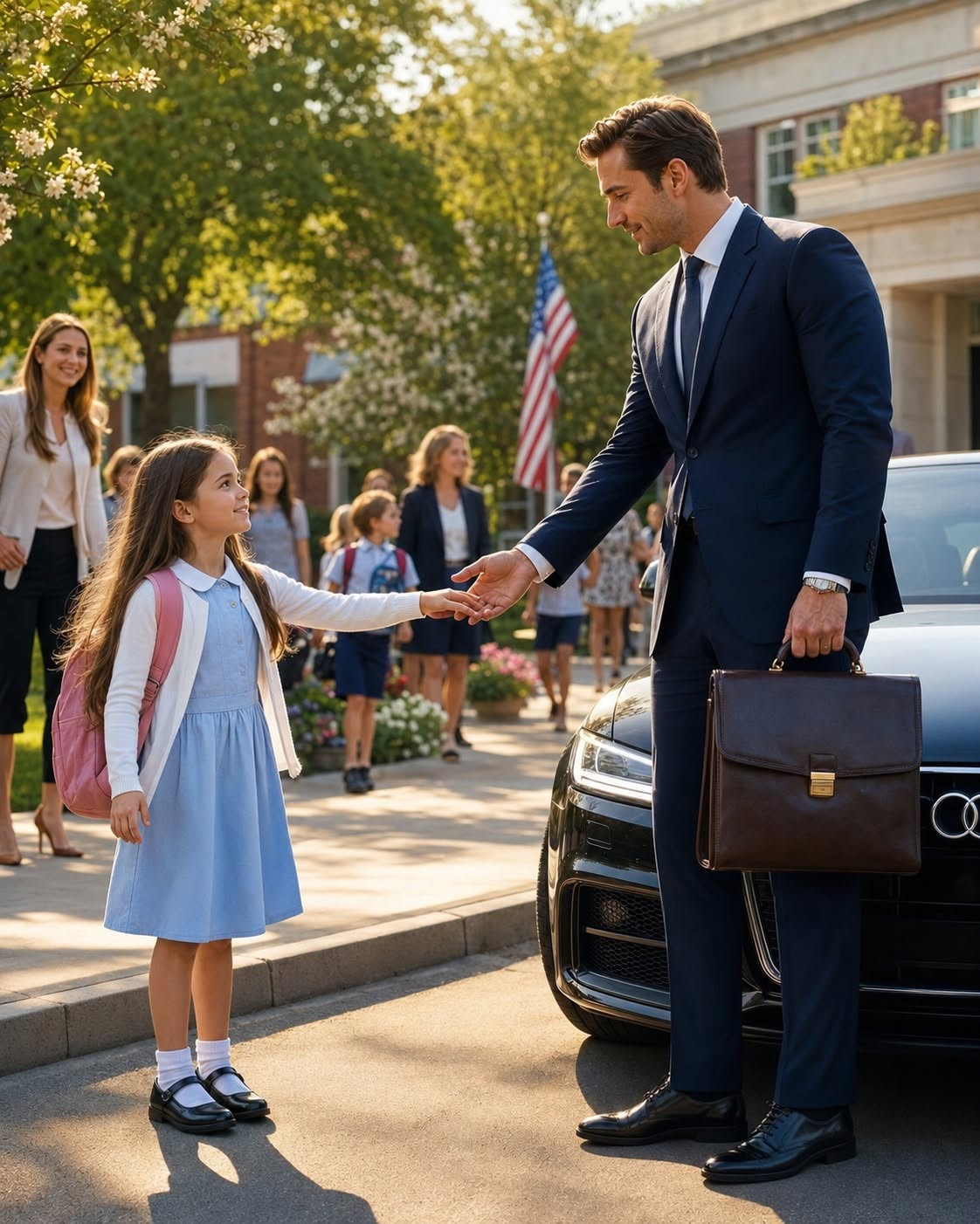 LITTLE GIRL ASKS YOUNG BILLIONAIRE TO TAKE HER TO SCHOOL — His next move is unbelievable