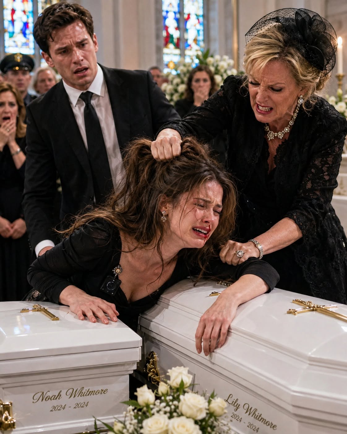 The first time I thought about revenge, I was standing between two white coffins that should never have existed.