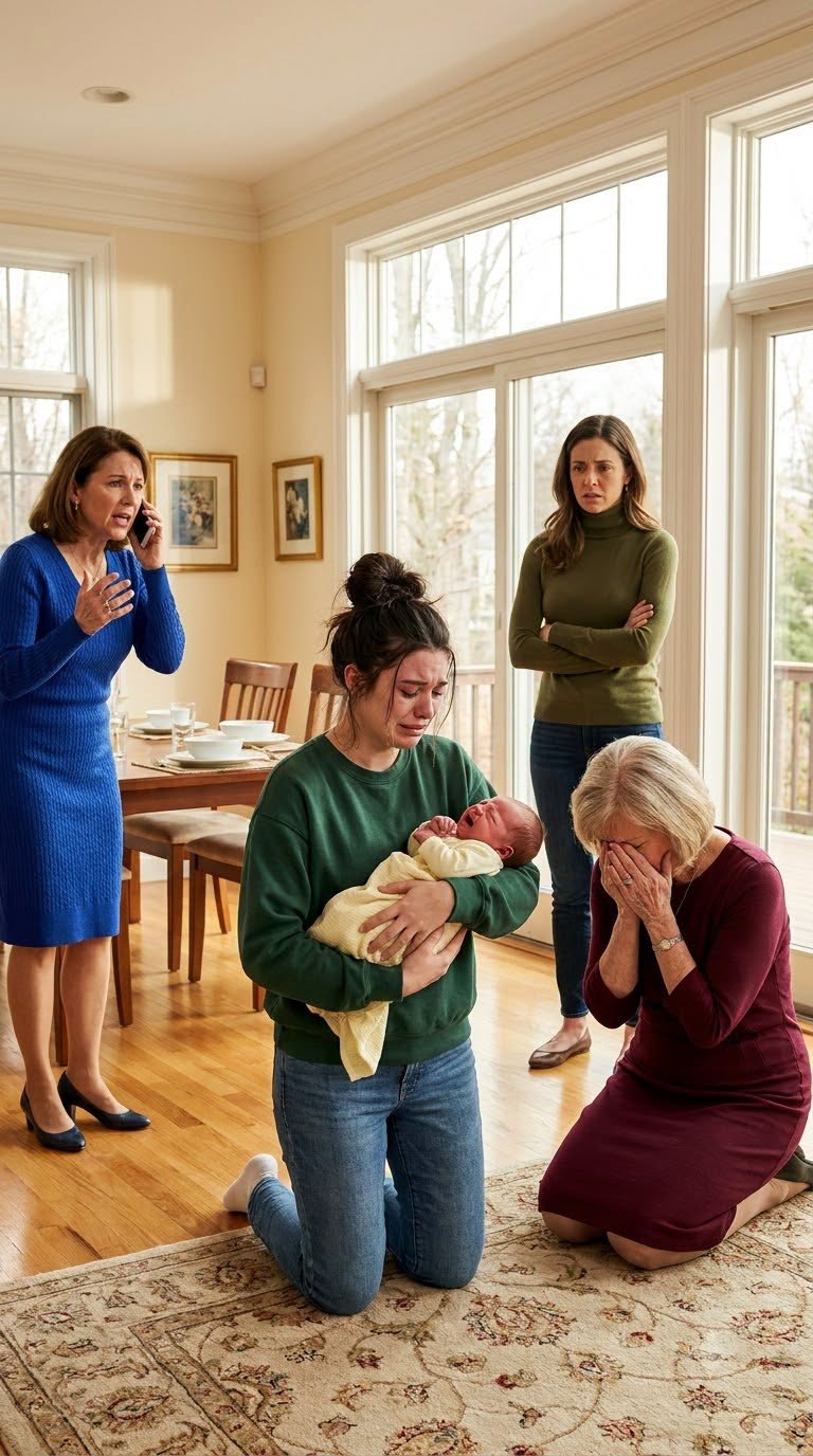 The moment my grandmother saw me standing in the doorway with my baby cradled in my arms and wearing faded, worn-out clothes, she came to an abrupt stop as if the sight before her had completely stunned her.