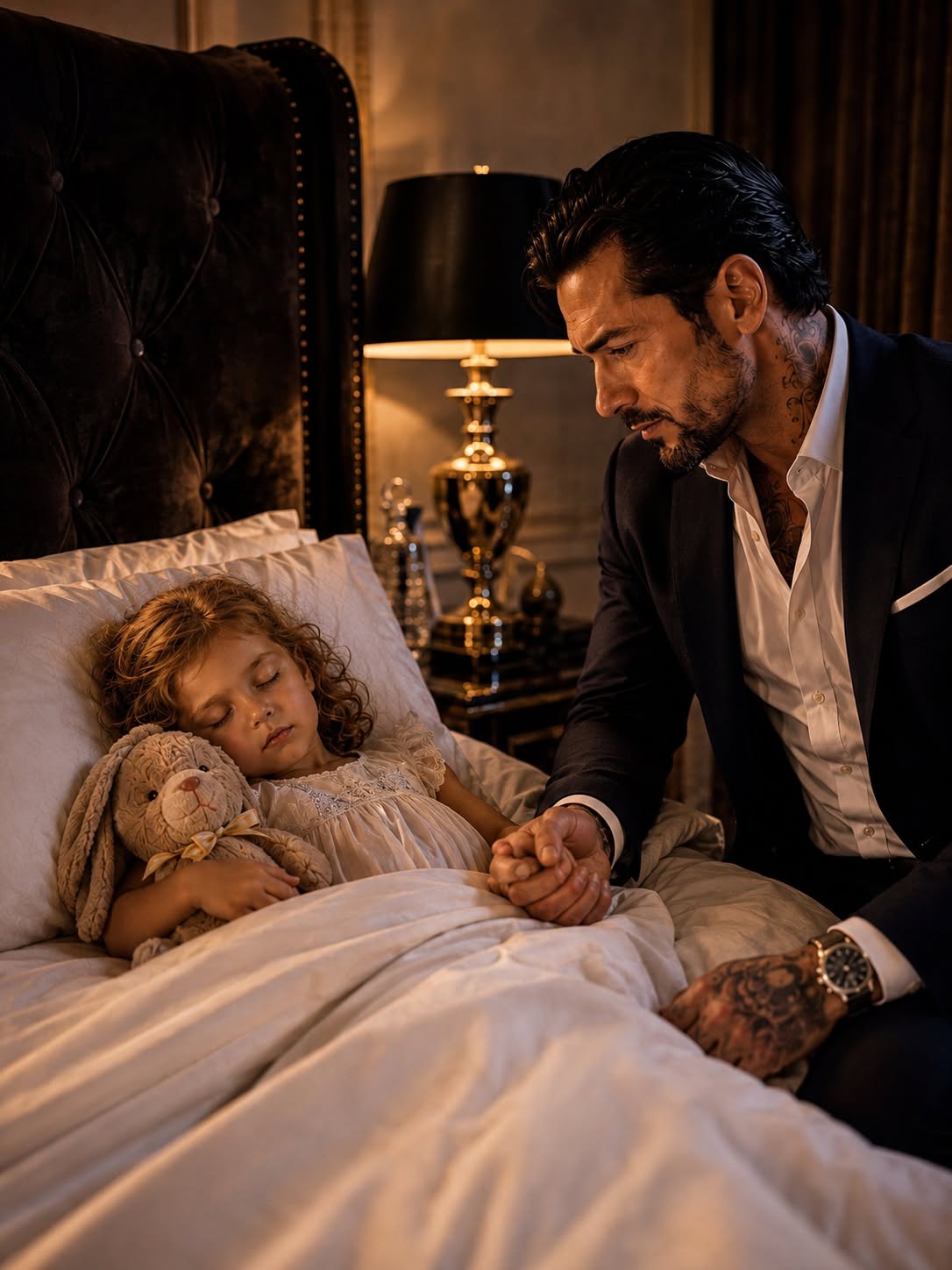 The Mafia Boss Carried My Sleeping Toddler Into His Forbidden Wing—Then She Woke Holding His Bare Hand, and One Gray Rabbit Exposed the Man Who Betrayed Us Both