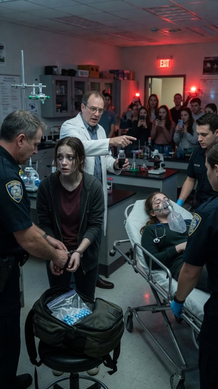 By the time Leah Benson collapsed, half the chemistry class already had their phones out.