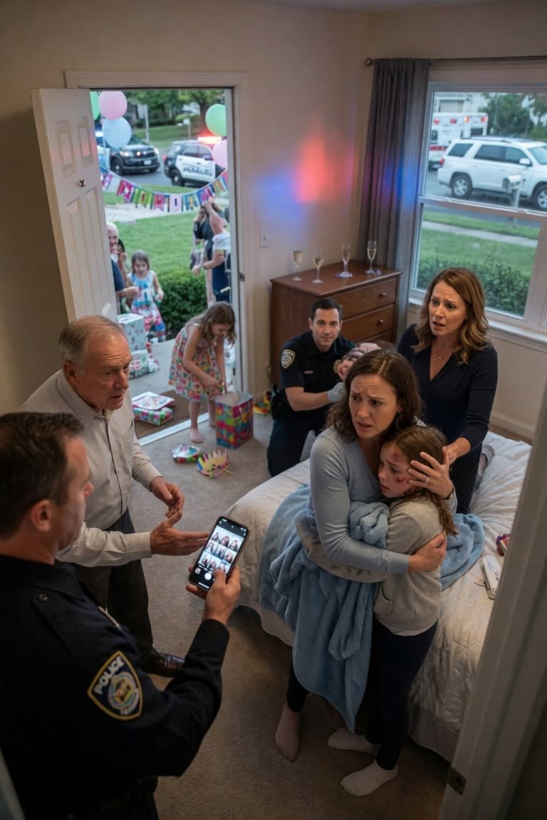 New My own parents beat my sleeping six-year-old and smashed her face for my niece's birthday photos. They clinked glasses and laughed, "Finally she'll look as worthless as she is." I didn't argue — I called 911 while their perfect front lawn filled with sirens