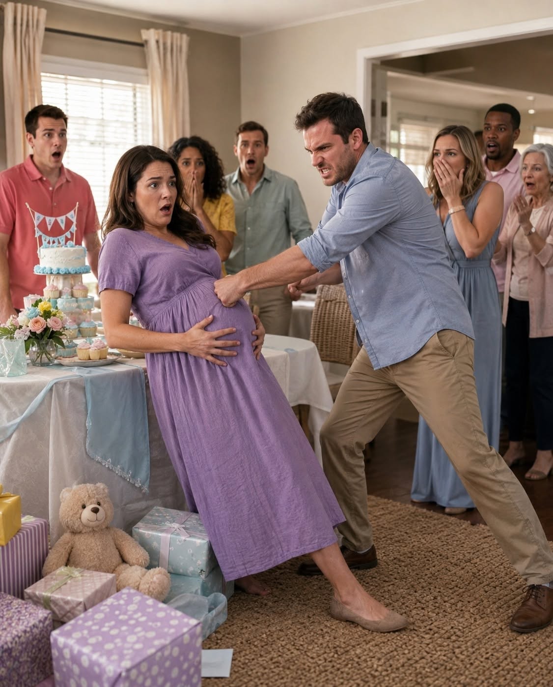 At eight months pregnant with our miracle baby, I watched my husband walk into our baby shower accompanied by his 22-year-old mistress