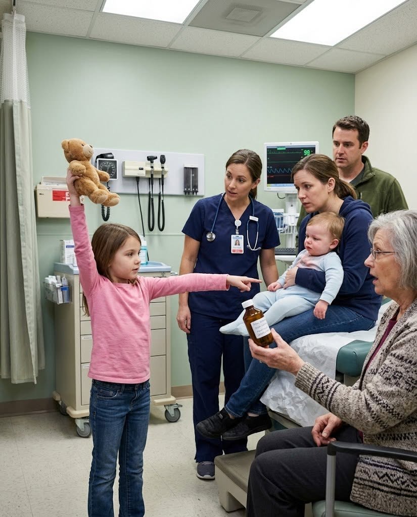 My daughter hugged the teddy against her school jacket and looked toward the medicine bottle sticking out of her grandmother’s purse. “Grandma said his real medicine made Mommy act crazy,” she whispered