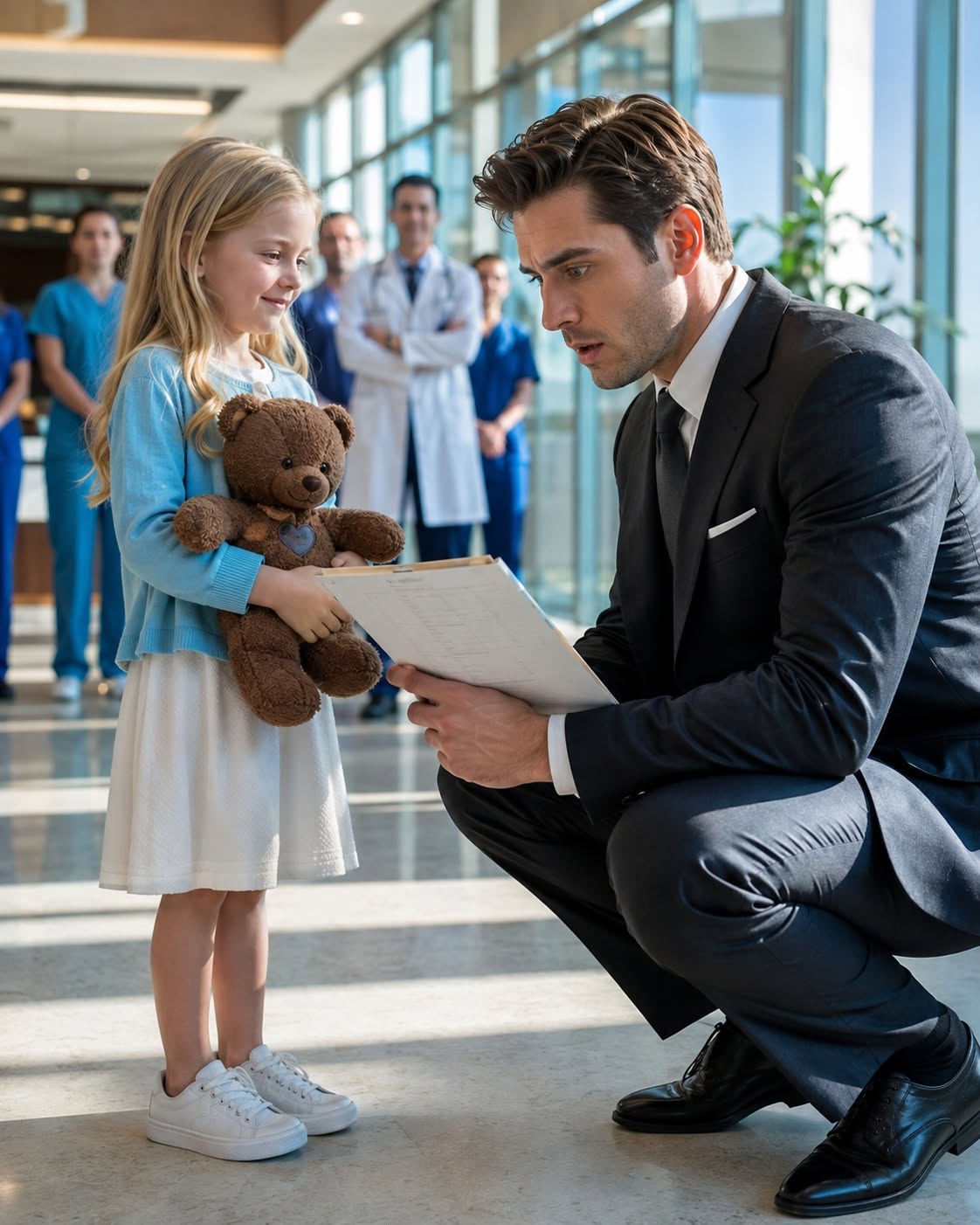 YOUNG BILLIONAIRE MEETS A GIRL AT A HOSPITAL — HER NAME ON THE CHART MAKES HIM CRY