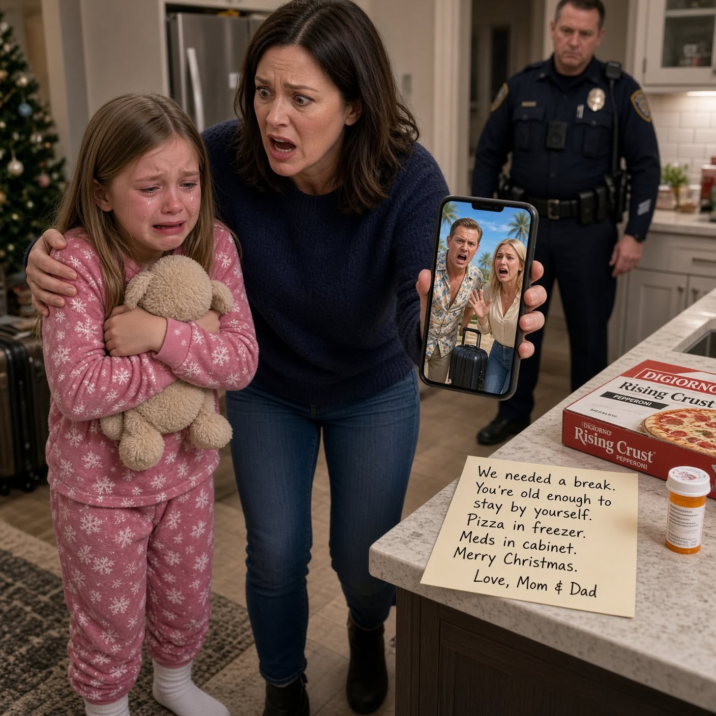They left their nine-year-old daughter home alone for Christmas, convinced nobody would question it. But when her aunt found a hidden letter from the girl’s dead grandmother, the family vacation became evidence.