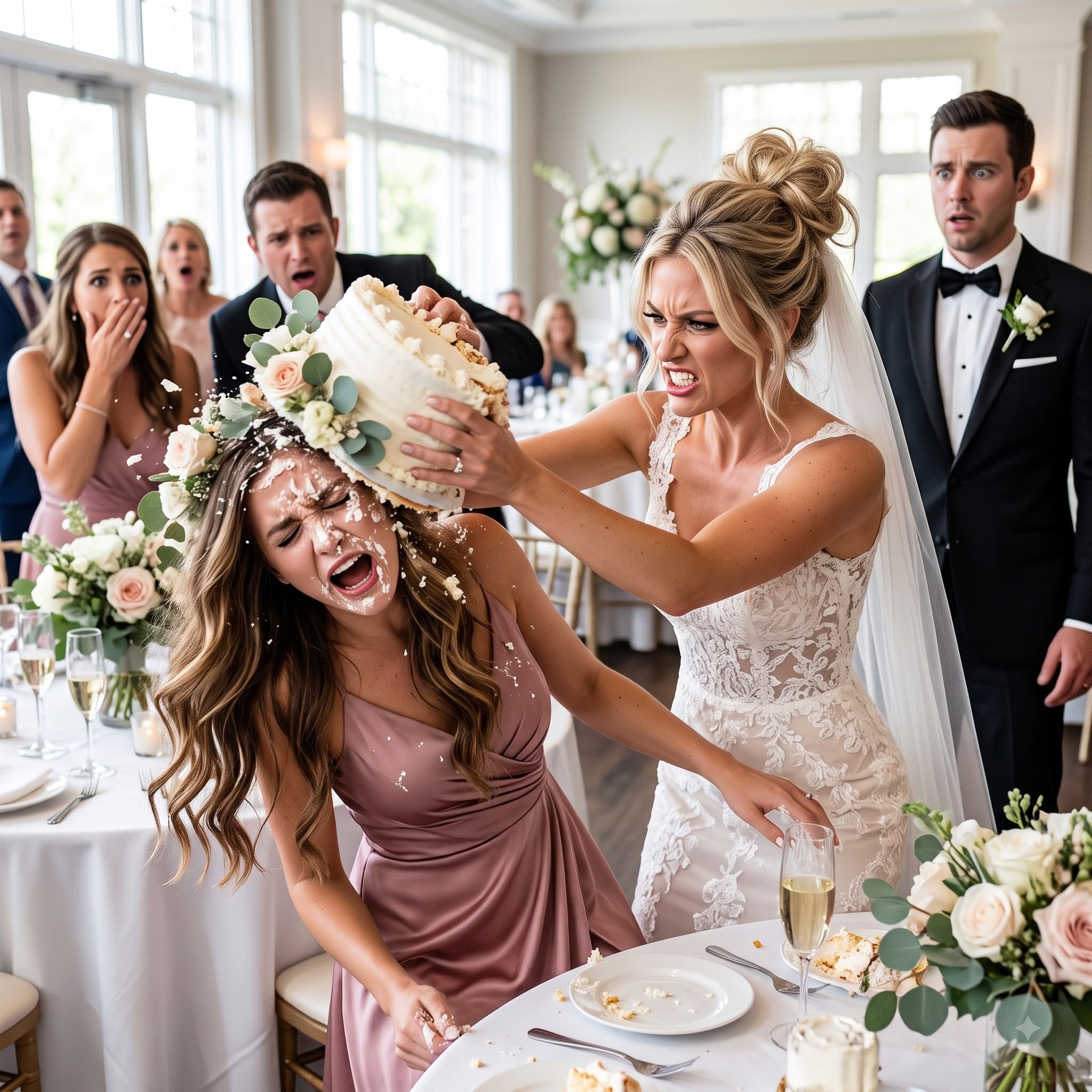 At My Sister’s Wedding, She Smashed Cake Into My Face and Laughed, Calling It a Joke. Then I Wiped Away the Frosting and Found Blood. Three Days Later, Two Police Officers Were at Her Door Asking What Doctors Removed From My Face.