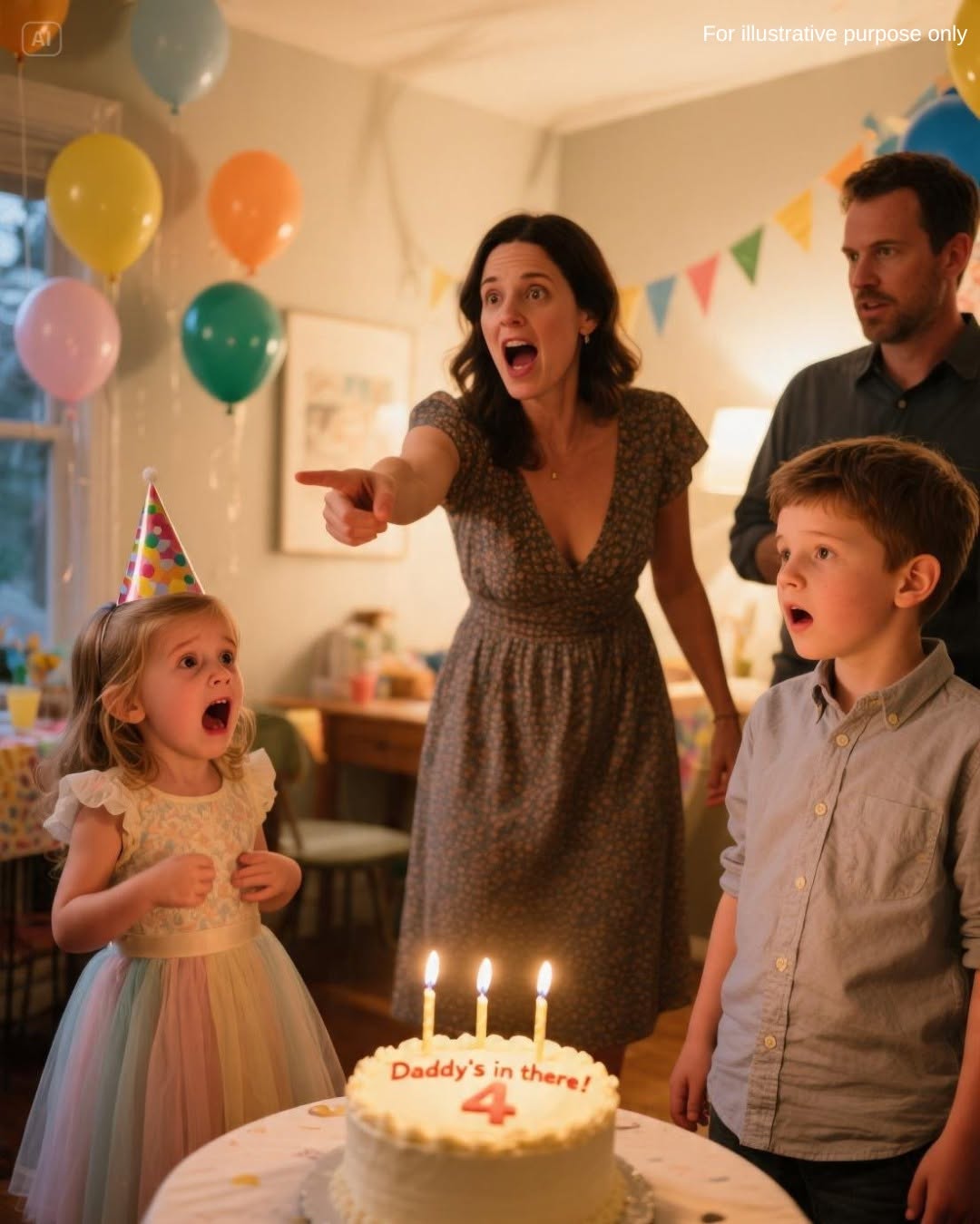 At My Daughter’s 4th Birthday Pool Party, She Pointed at My Stepmom and Screamed, “Daddy’s Inside!”—Then Everything Changed