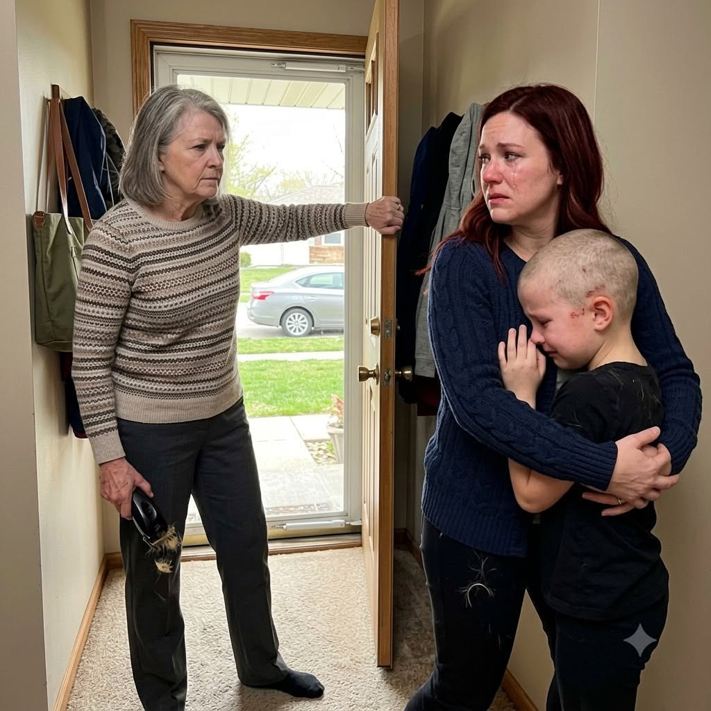 My mother-in-law shaved my eight-year-old daughter bald and blocked the door when I tried to leave. "Hair grows back," she said, and my husband called it discipline. I took Meadow straight to the doctor, then filed custody papers.