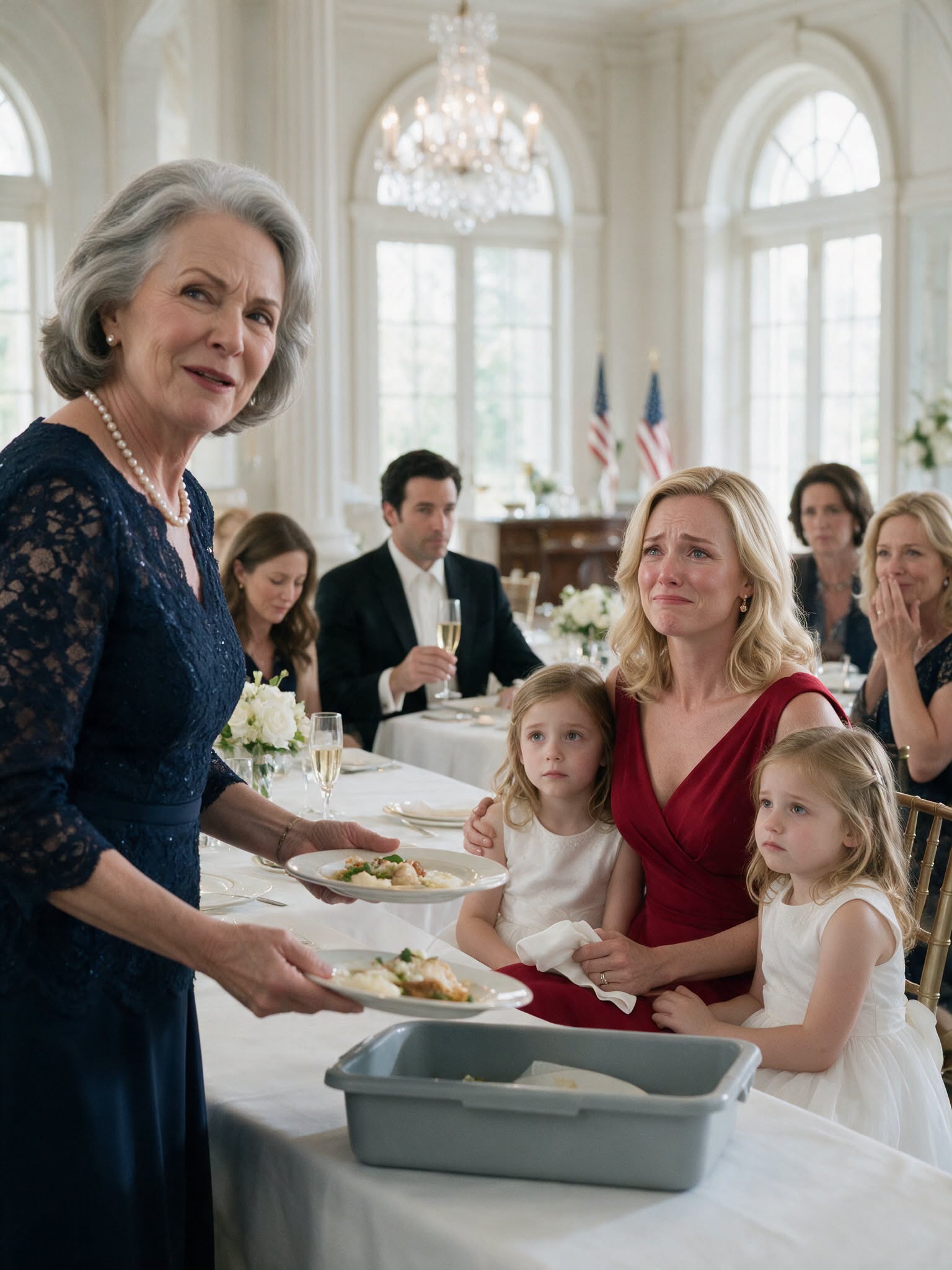 "The room fell silent when my mother-in-law moved my daughters’ plates away and said they did not belong at the head table because, in her eyes