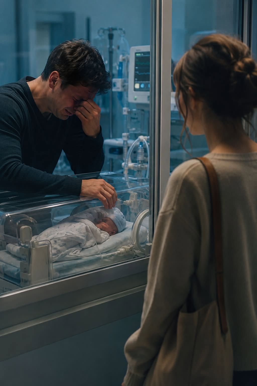 I found my husband crying beside a newborn in the NICU.