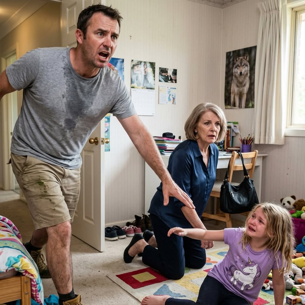 I Was Mowing The Lawn When I Heard My Daughter Crying. I Ran Inside. My Mother-In-Law Had Her Pinned To The Floor