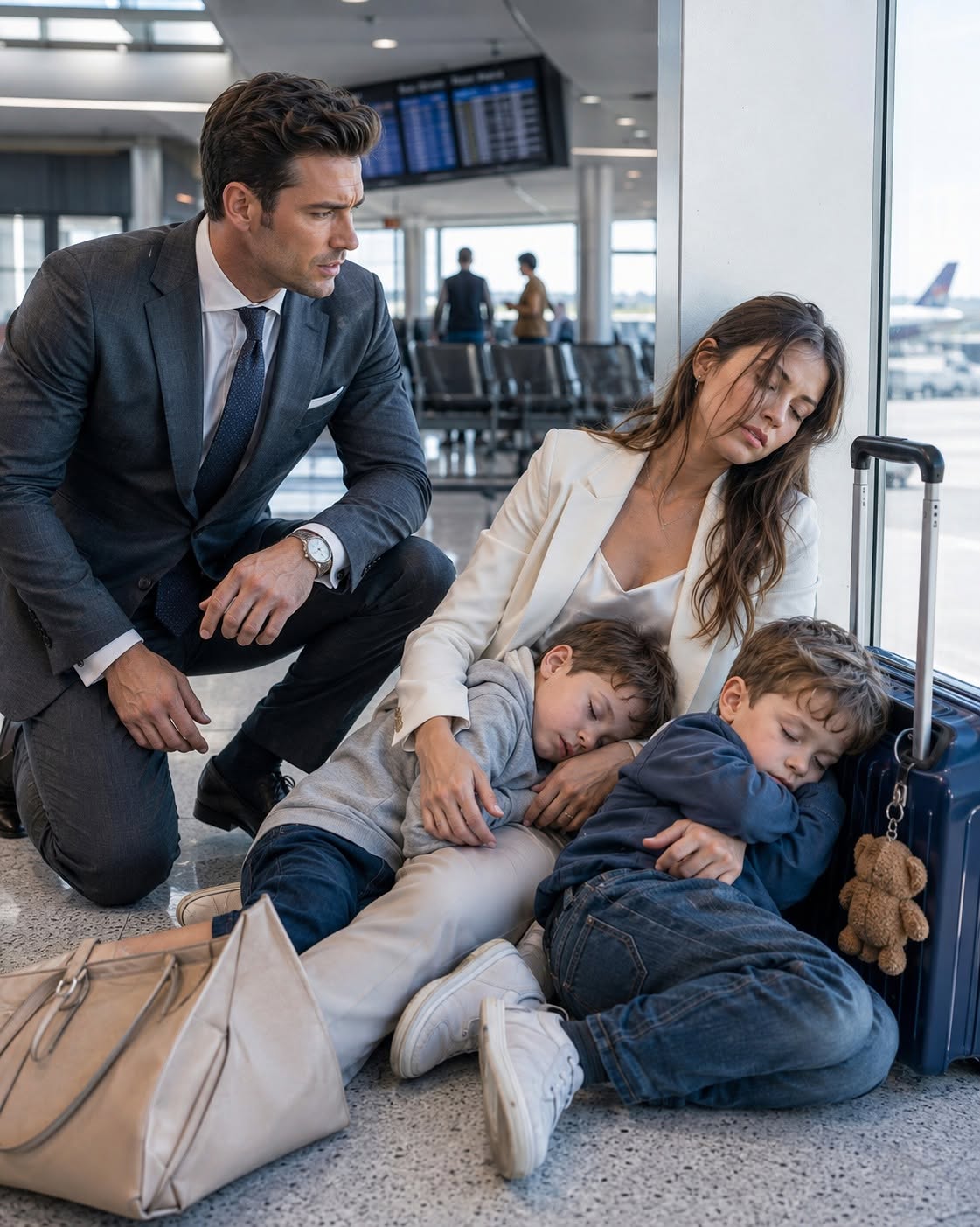 A thirty-minute flight delay should have been nothing more than an inconvenience, but that morning at Phoenix Sky Harbor, it put me face-to-face with the woman who had vanished from my life six years earlier—and two sleeping boys who made my blood run cold