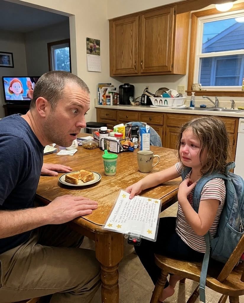 My new wife's 7-year-old daughter always cried when we were alone. "What's wrong?" I'd ask, but she'd just shake her head.