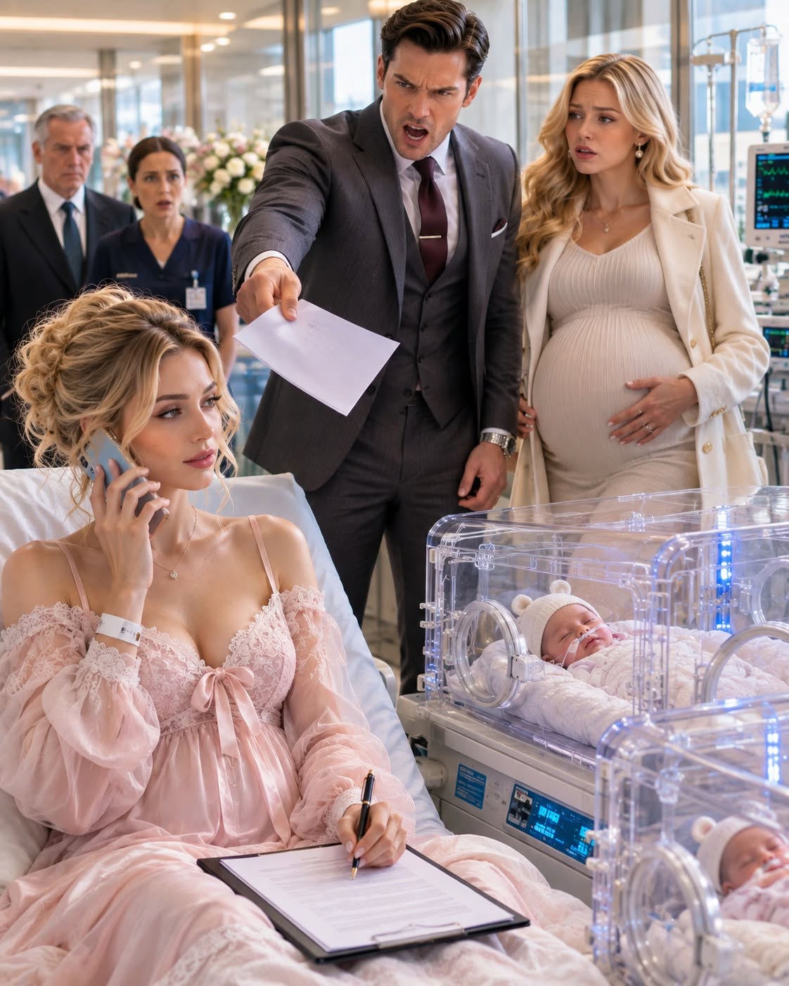 My husband walked into the NICU with his pregnant mistress just two days after I nearly died delivering our premature twins, dropped divorce papers onto my lap, and proudly told me he had emptied every dollar from our joint accounts
