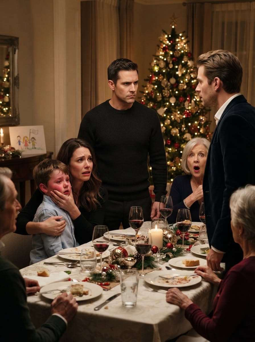 The sound of my brother’s hand striking my six-year-old son cut through the dining room so sharply that even the Christmas music seemed to stop