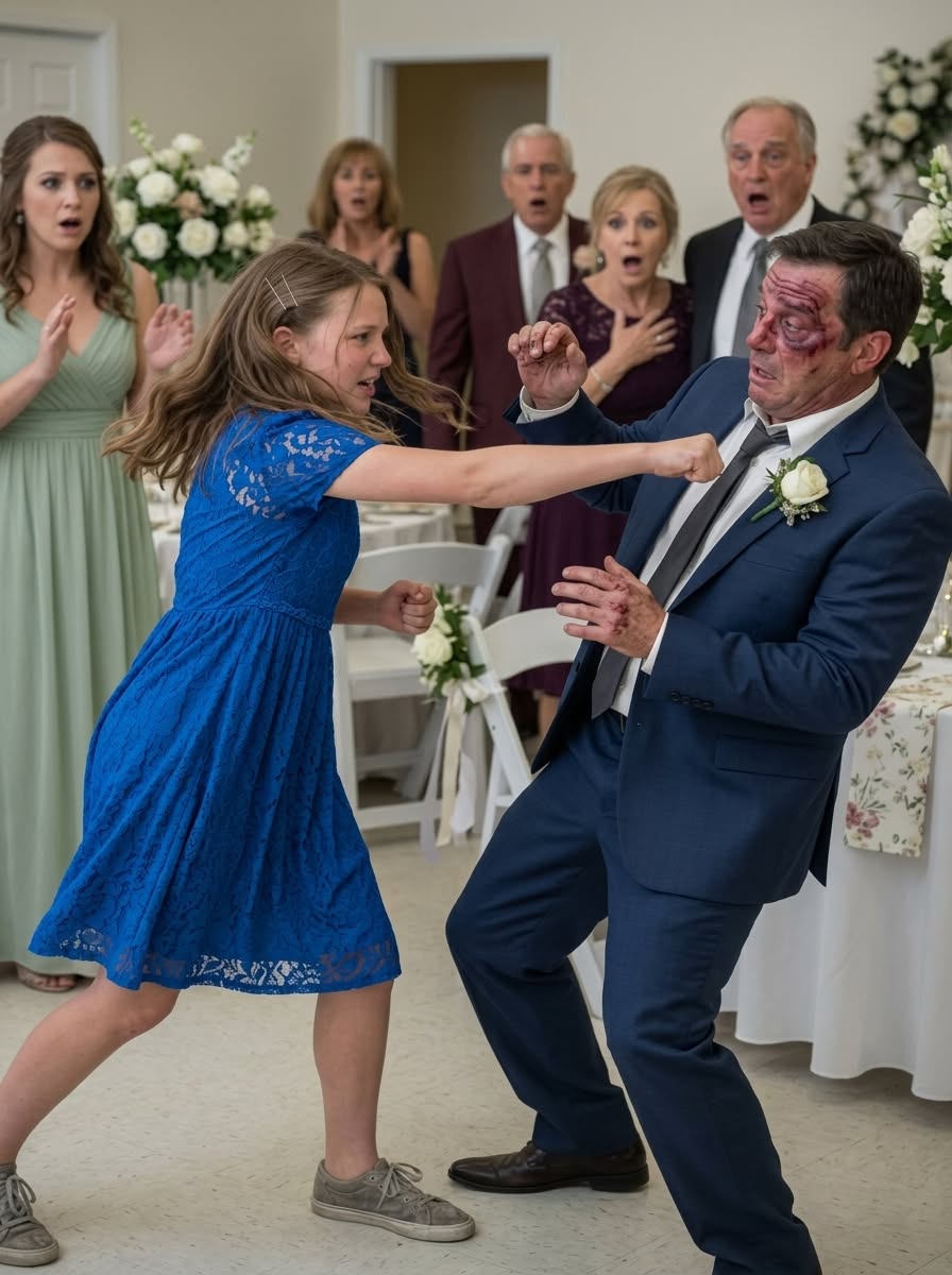 At my ex-wife's wedding, my 12-year-old daughter be@t the groom unconscious in front of everyone. They called her dangerous and wanted her charged