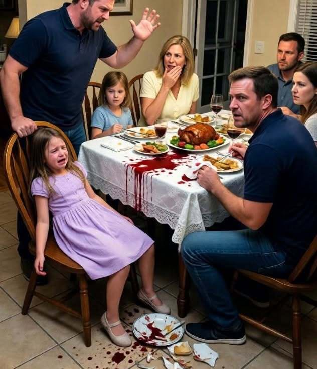 At a family dinner, my brother-in-law SLAPPED my 10-year-old daughter so hard that she fell out of her chair