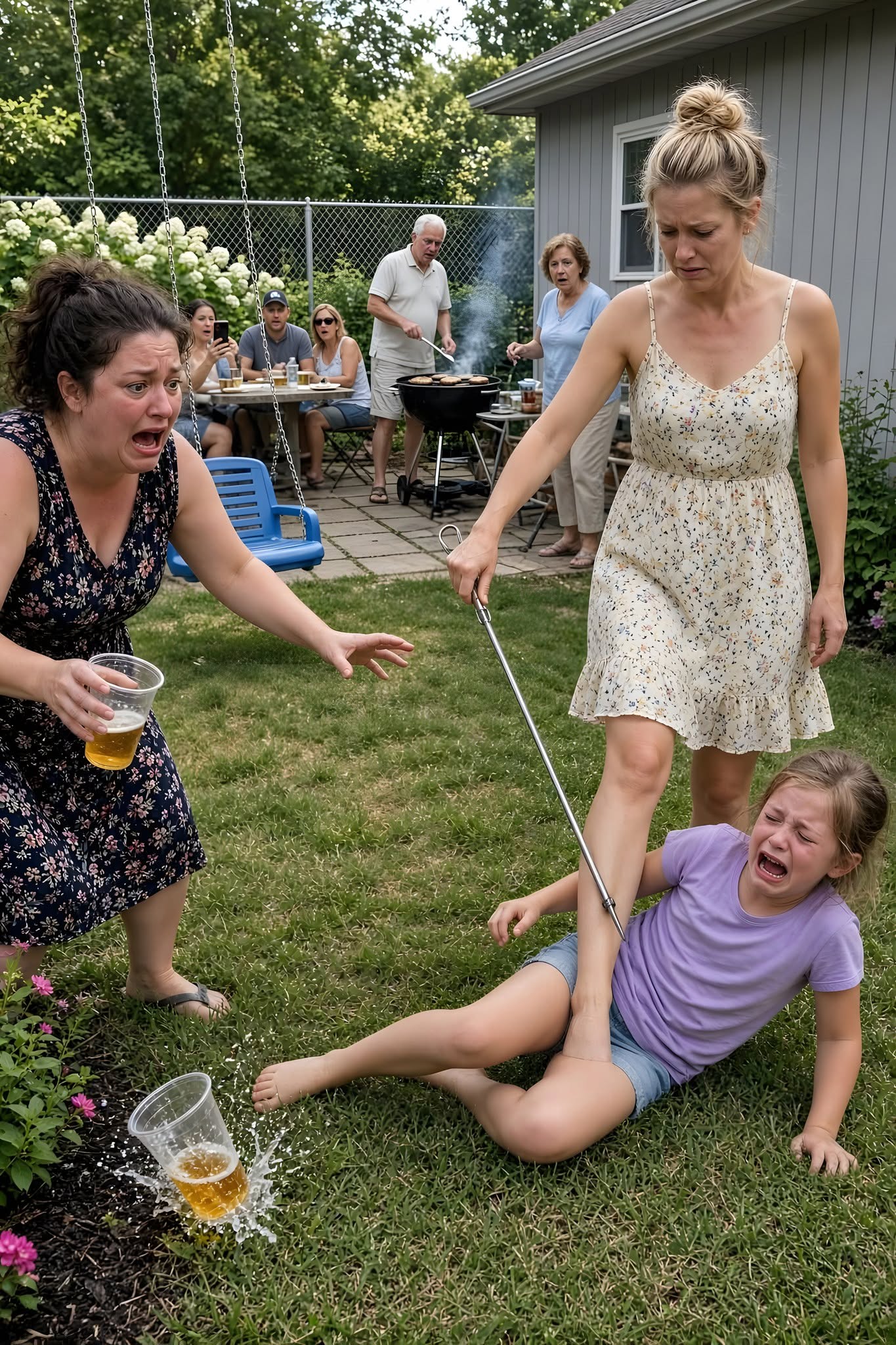 My sister broke my 9-year-old daughter's leg with a steel roasting skewer at a family barbecue. My parents only said, "She deserved it." I wanted to file to take away their grandparent rights. They laughed. Months later...