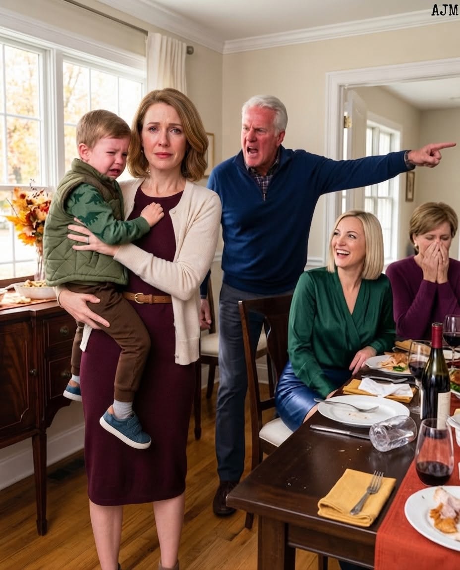 My father humiliated me at his own dinner table in front of my five-year-old son.