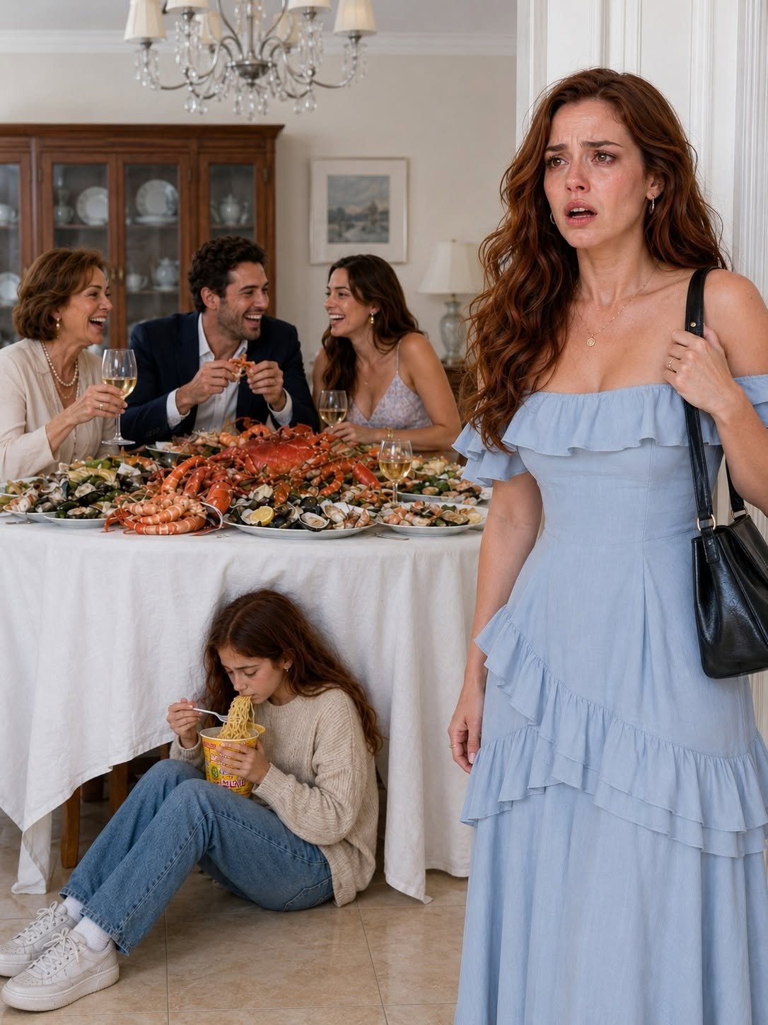 “Grandma said you and I are only allowed to eat instant soup.”