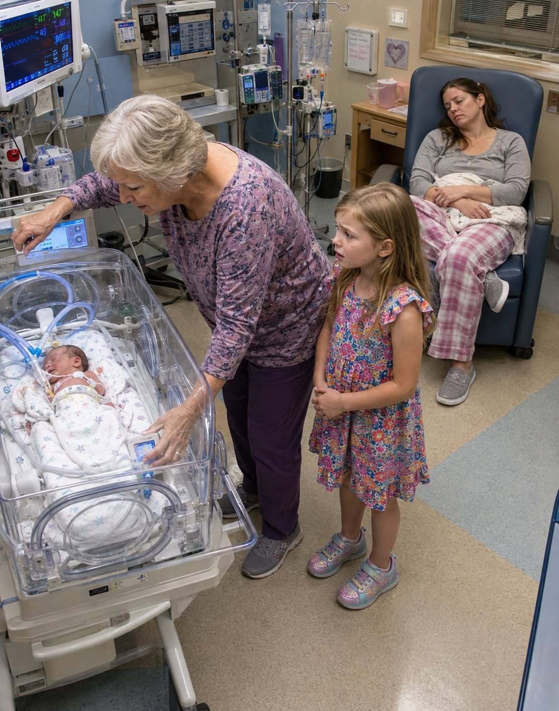 Then Brooklyn opened her eyes. She didn't stretch or yawn the way a six-year-old usually does when waking up in a sunlit bedroom