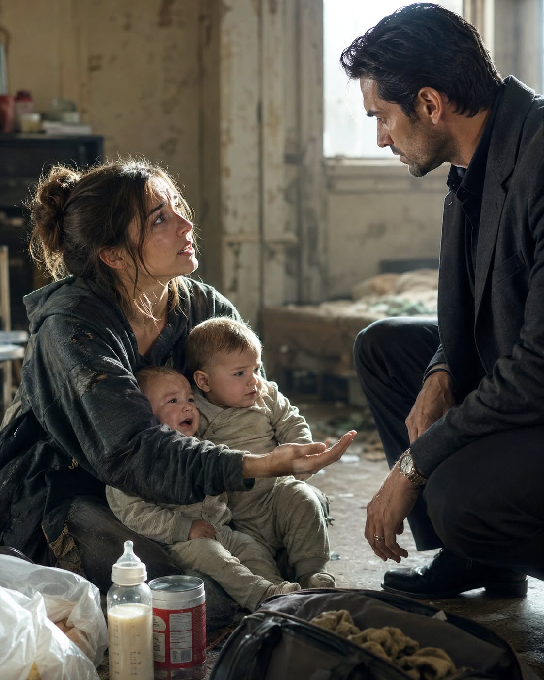 I was twenty-four, homeless, and running out of formula for two babies who weren't even mine.
