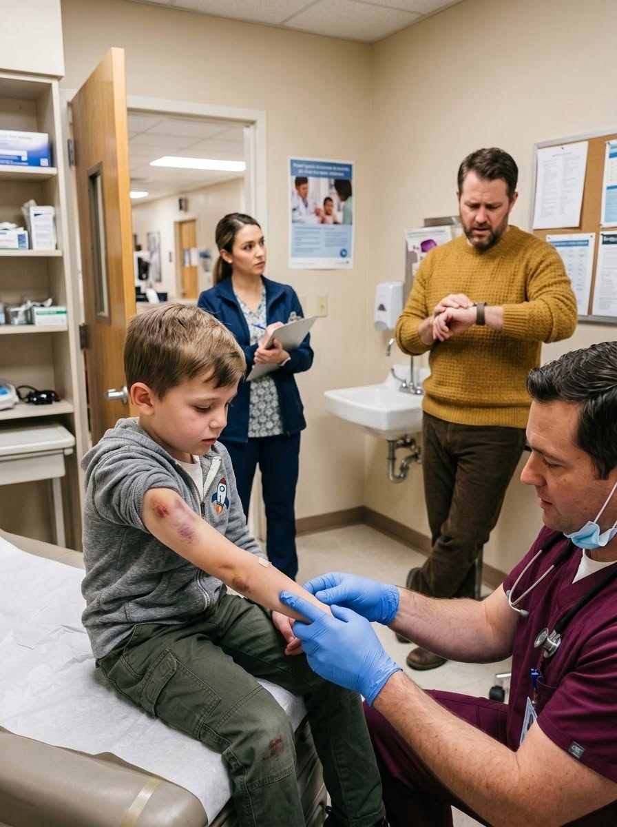 My nine-year-old patient’s stepfather dragged him into the ER by the wrist, demanded antibiotics, and said, “He’s not worth missing a shift over.”